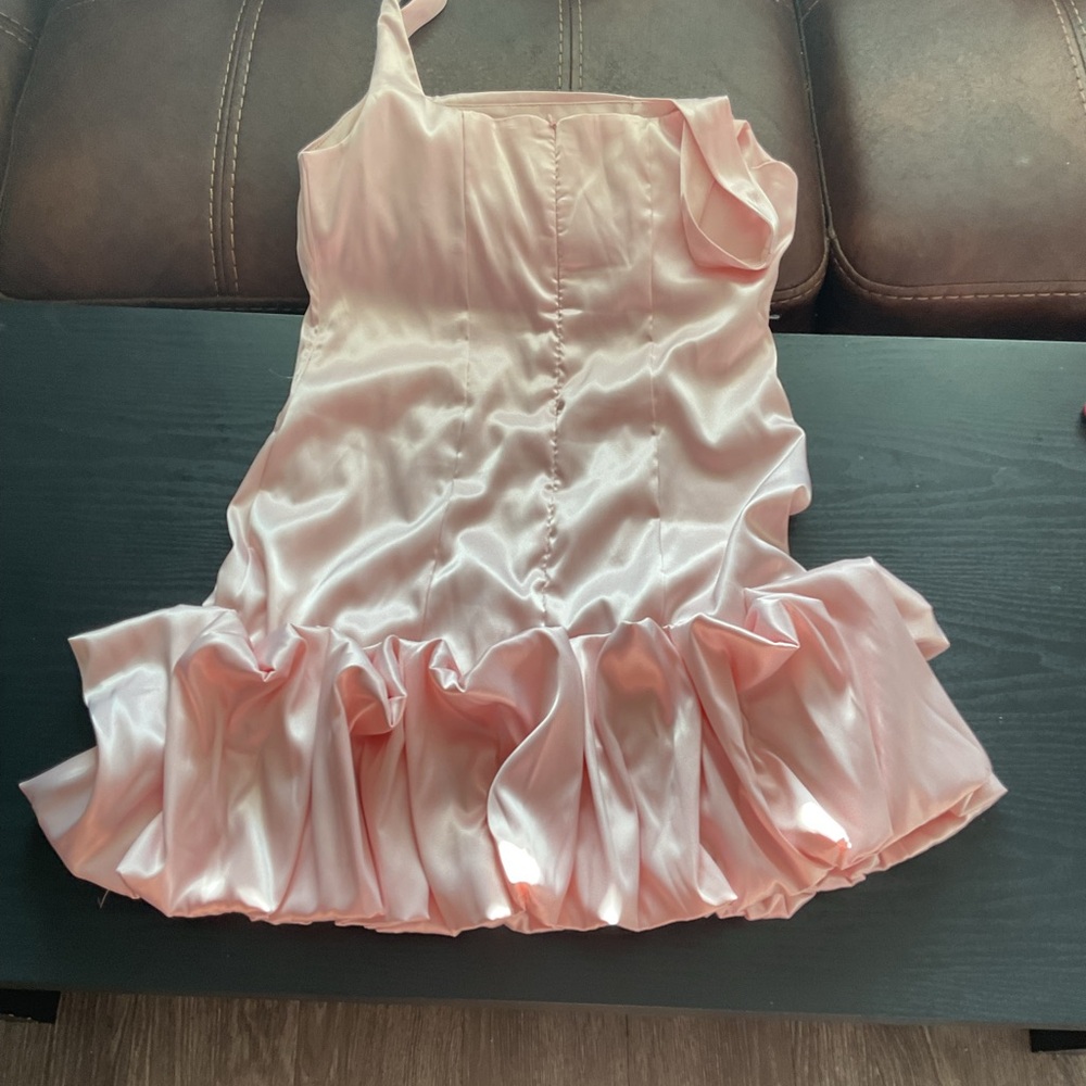 Chic Blush Pink Bubble Dress